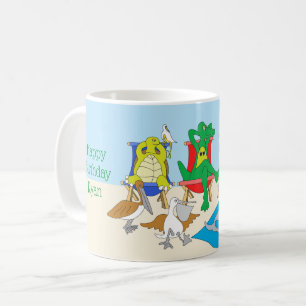 Les animaux marins sur la Mug de plage sur mesure