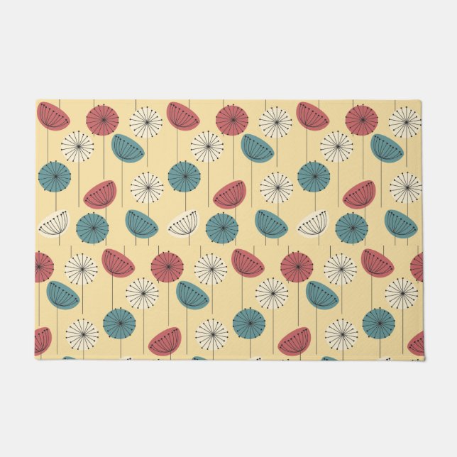 les années 1950 florales - tapis de porte (Devant)