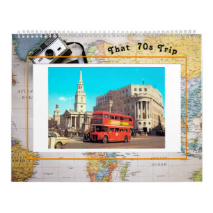 Les années 70 calendrier de voyage