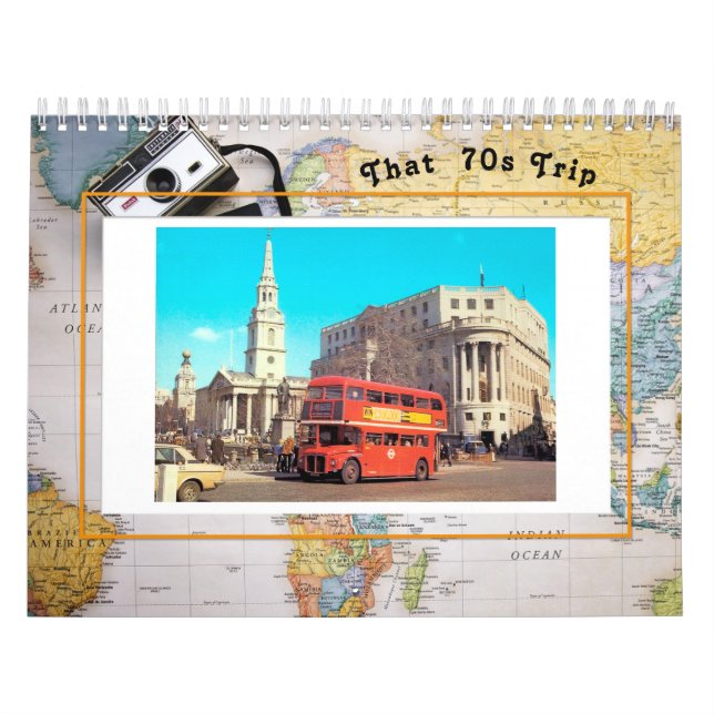 Les années 70 calendrier de voyage (Protection)