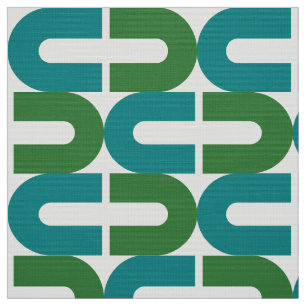 les années 70 tissu motif ovale cassé Mod et Retro