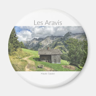 Les Aravis, aimant rond de la Haute-Savoie