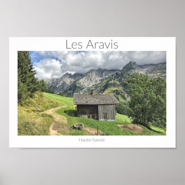 Les Aravis - Haute-Savoie, Affiche des Alpes franç (Devant)