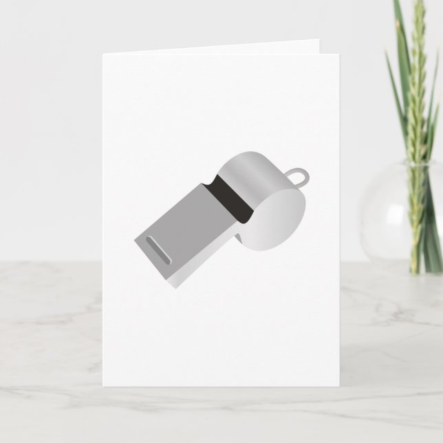 Les arbitres sifflent les cartes de voeux (Devant)