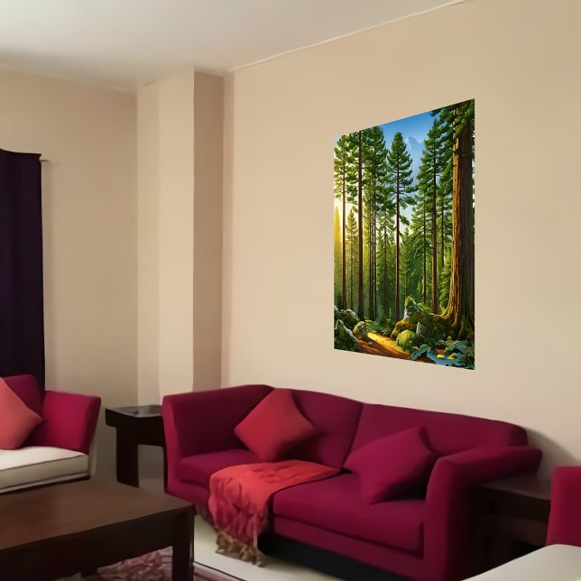 Les arbres dans la forêt | AI Art Poster (Créateur téléchargé)