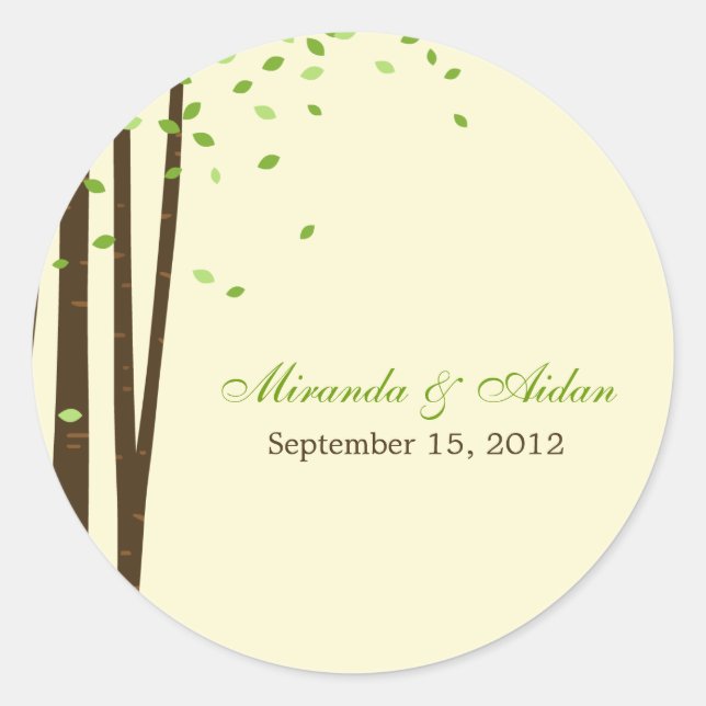 Les arbres forestiers favorisent Sticker ou Envelo (Devant)