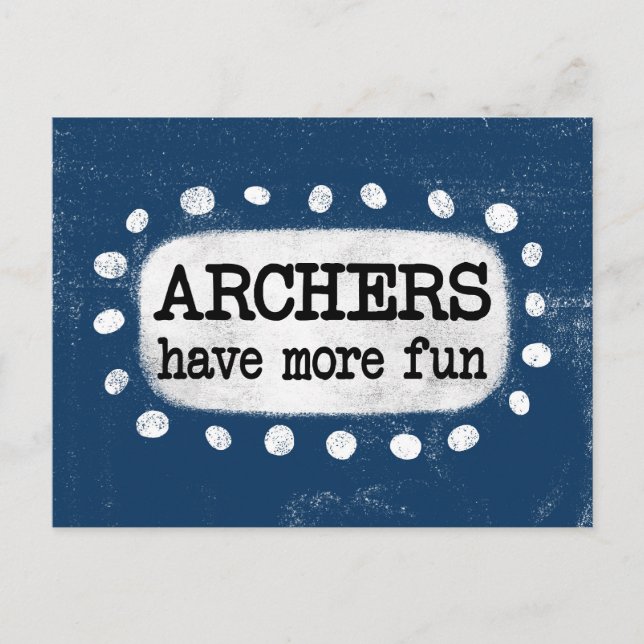 Les Archers Ont Plus De Carte Postale Amusante (Devant)