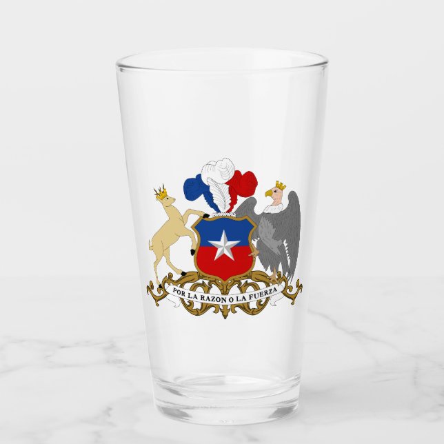 Les armoiries du verre du Chili (Devant)