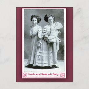 Les artistes de Josefa et Rosa Circus sur cartes