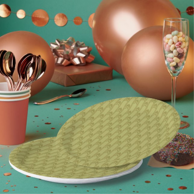 Les assiettes en papier Backrooms (Multi)