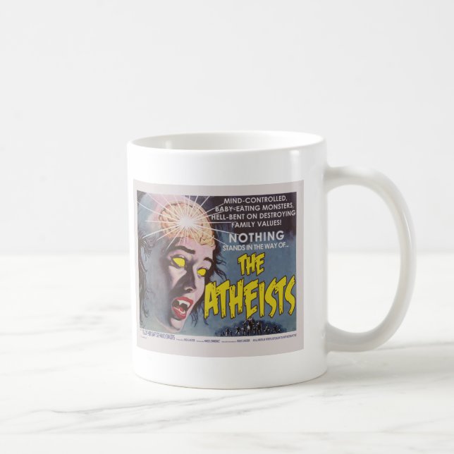 Les athées charrient la tasse d'affiche de film (Droite)