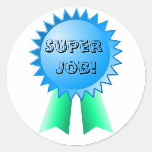 Les autocollants bleus et verts du professeur de