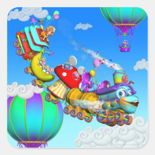 Les autocollants de train de GiggleBelly