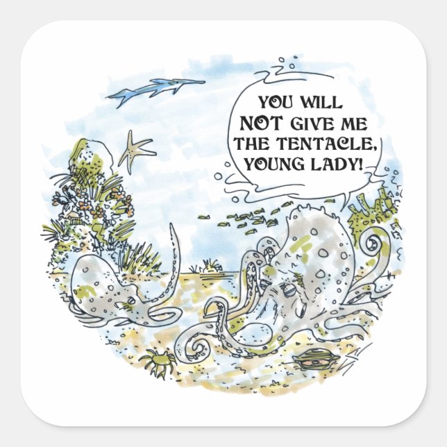 Les autocollants du carré Tentacle (Devant)