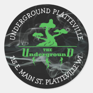 Les autocollants du logo Underground Vaping Shop