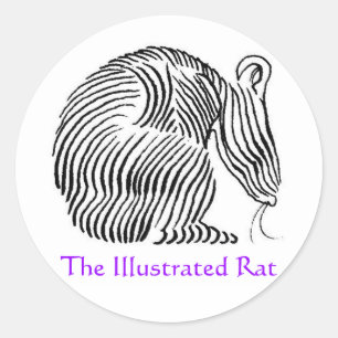 Les autocollants illustrés du logo Rat