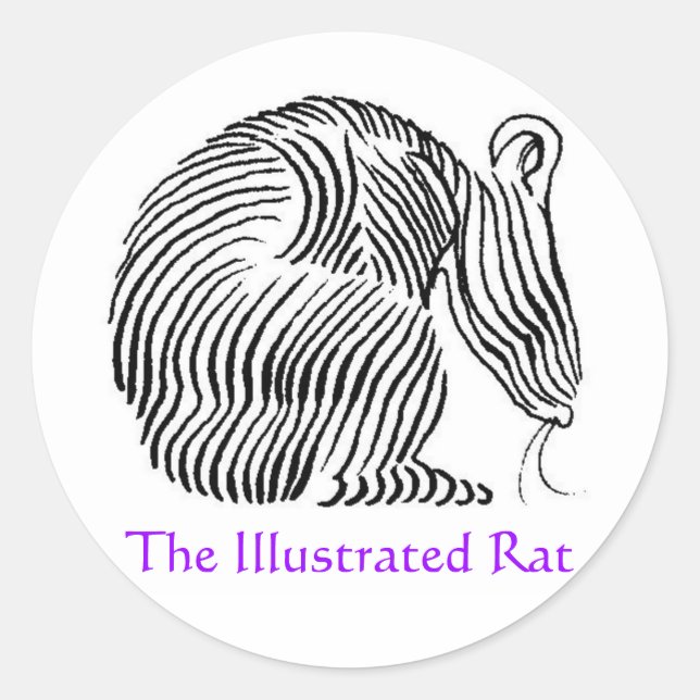 Les autocollants illustrés du logo Rat (Devant)