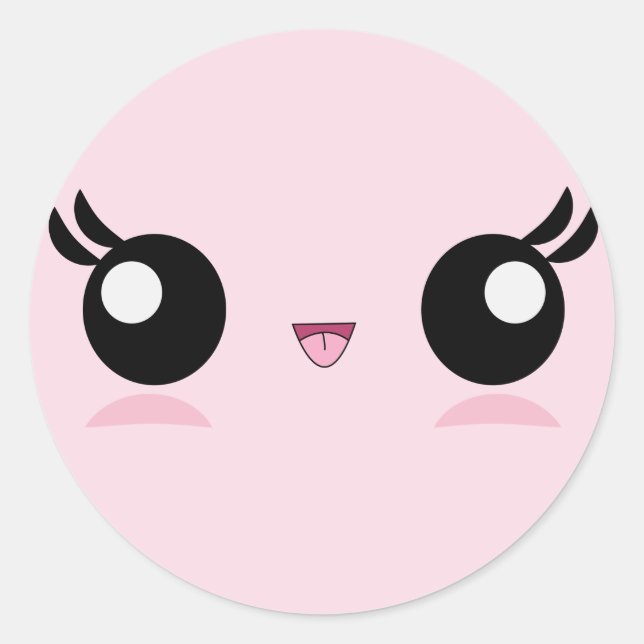 Les autocollants Kawaii Baby Face (Devant)