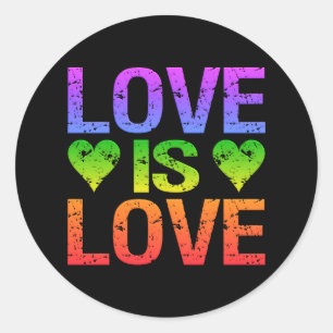 Les autocollants Love Is Love