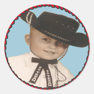 Les autocollants occidentaux de cowboy de rodéo