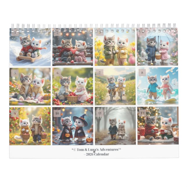 Les Aventures de Tom & Luna™ – Calendrier des Sais (Dos)