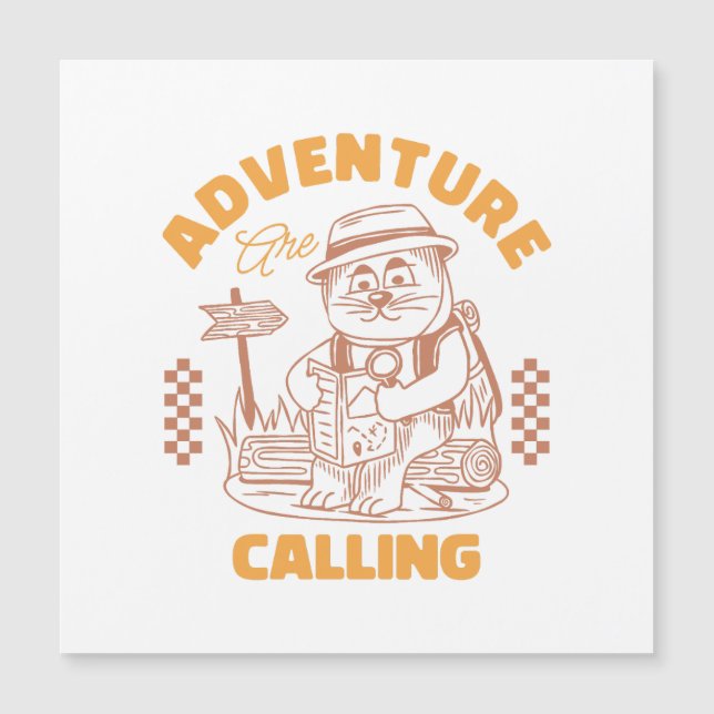 Les Aventures Sont Appelées - Chat Vintage (Devant)