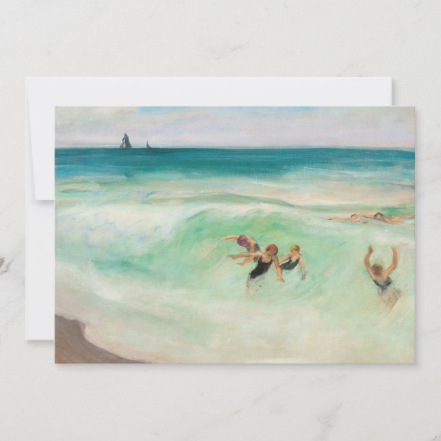 Les baigneurs dans la vague | Henri Lebasque (Devant)