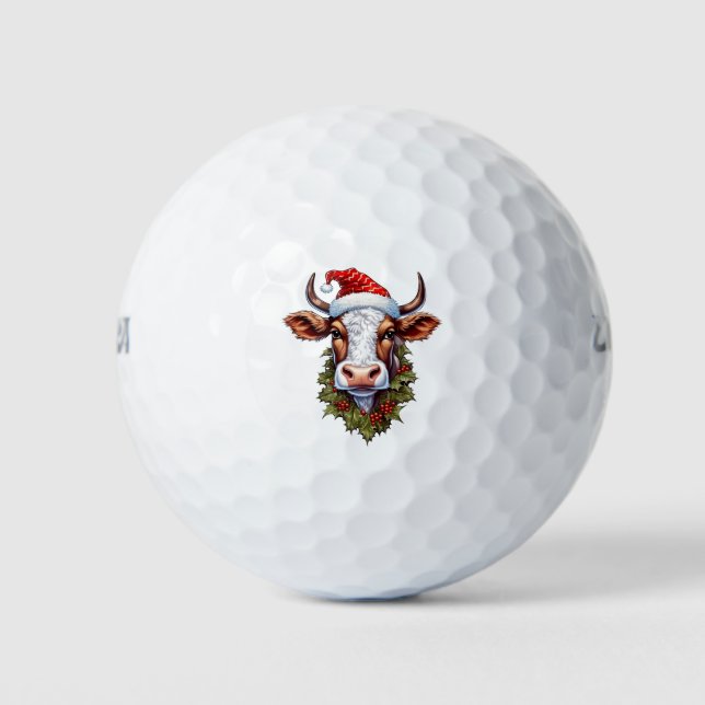 Les balles de golf de Noël Cow (Devant)