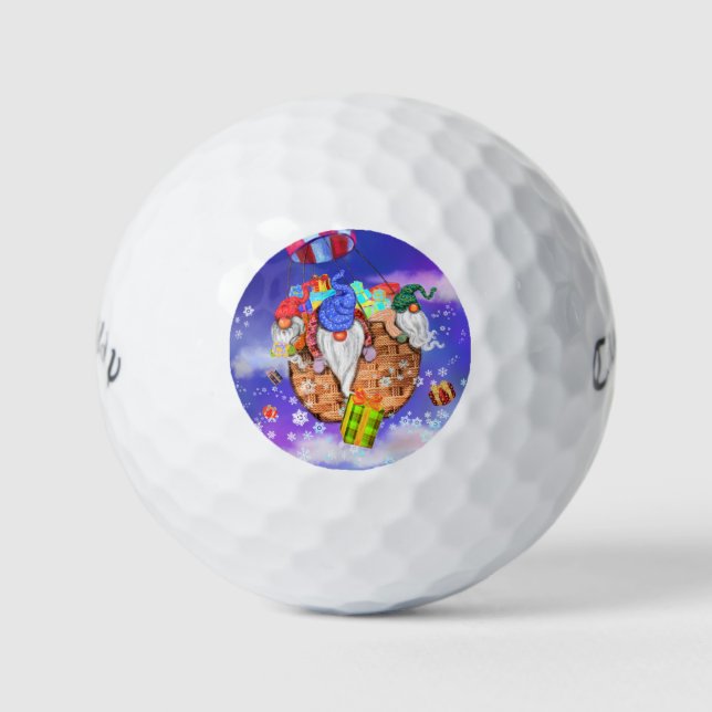 Les balles de golf Gnome de Noël (Devant)