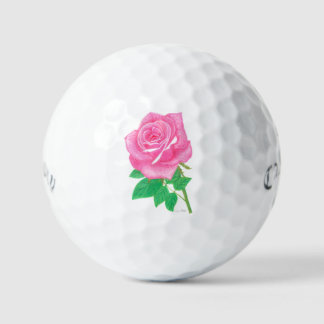 Les balles de golf rose