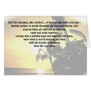 Les bénédictions de la vie sentant en sécurité