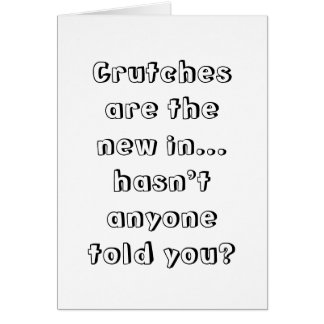 Les béquilles sont la nouvelle chose. N'a pas