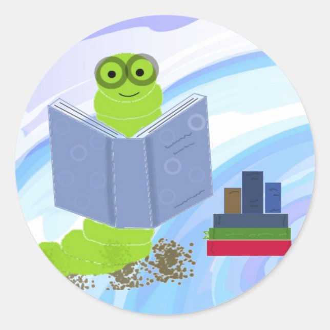 Les bibliophiles sont cool autocollant (Devant)