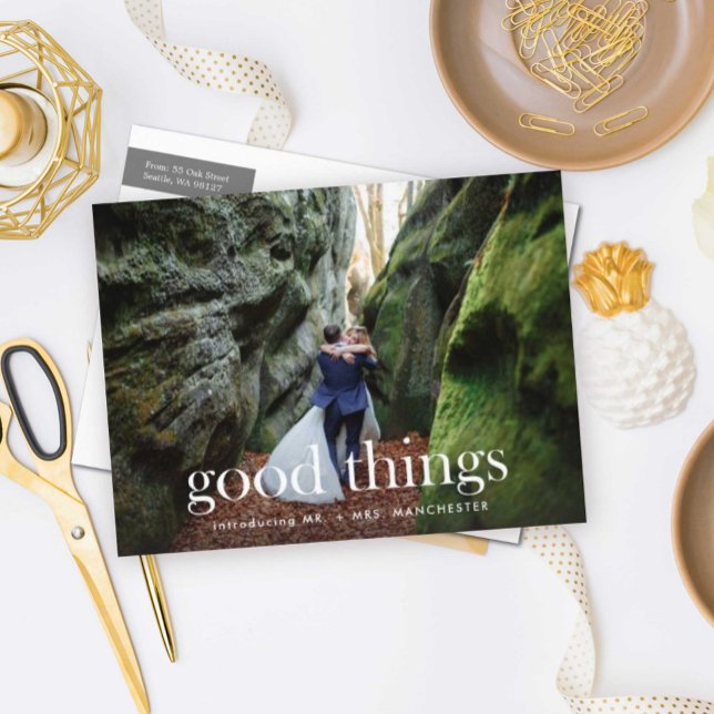 Les bonnes choses pour célébrer le Faire-part Mari (Créateur téléchargé)