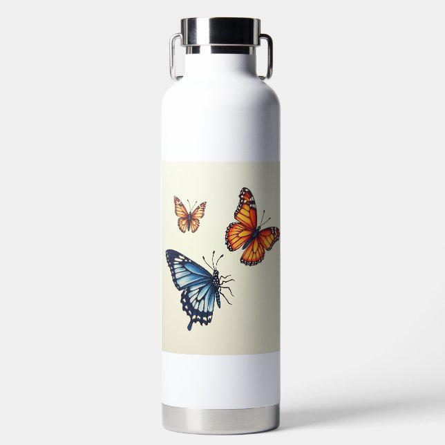 Les bouteilles d'eau papillon (Avant)