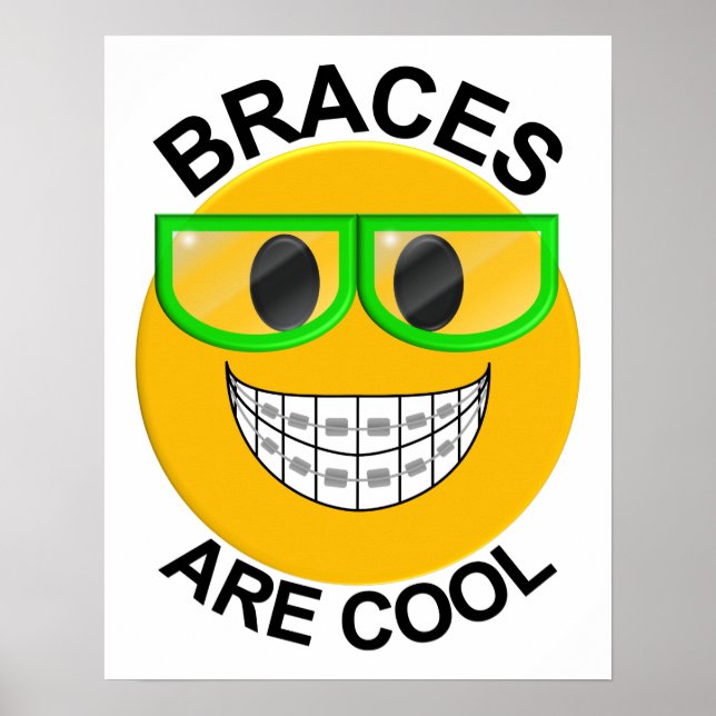 Les Bracelets Sont Cool Dentist Poster Mur -Verres (Devant)