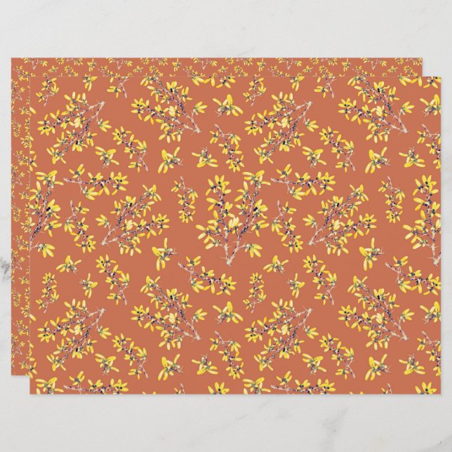 Les branches de l'épine noire couleurs de l'automn (Devant / Derrière)