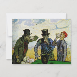 Les buveurs de Vincent van Gogh Invitation