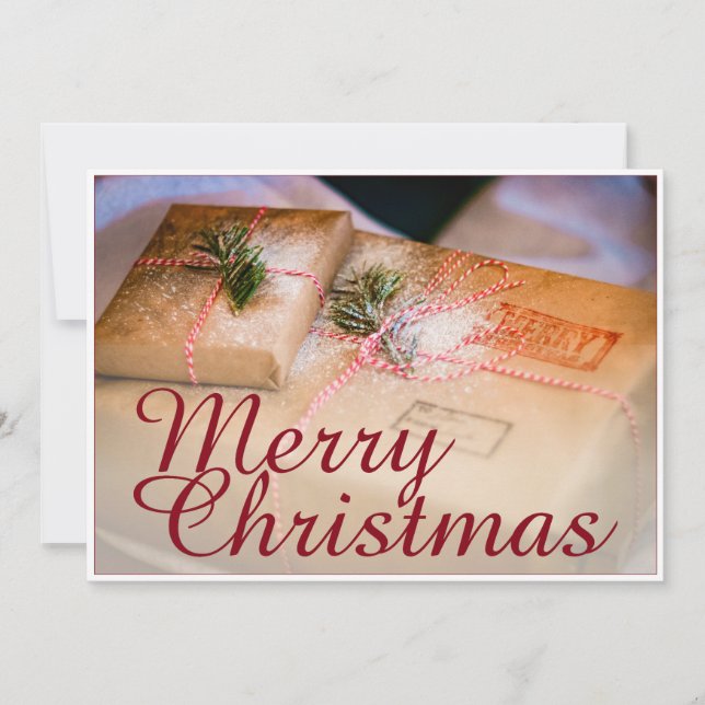 Les cadeaux festifs comme motif de Noël (Devant)