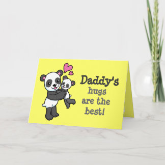 Les câlins de papa sont la meilleure carte de câli
