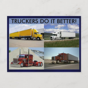 Les Camions Le Font Mieux Carte Postale