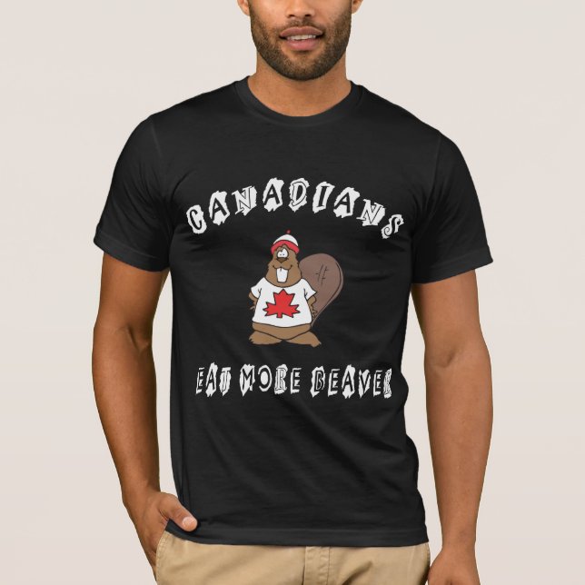 Les Canadiens mangent plus de T-shirt de castor (Devant)