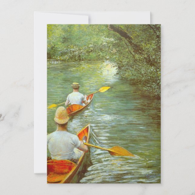 Les Canoës, Perissoires par Gustave Caillebotte (Devant)