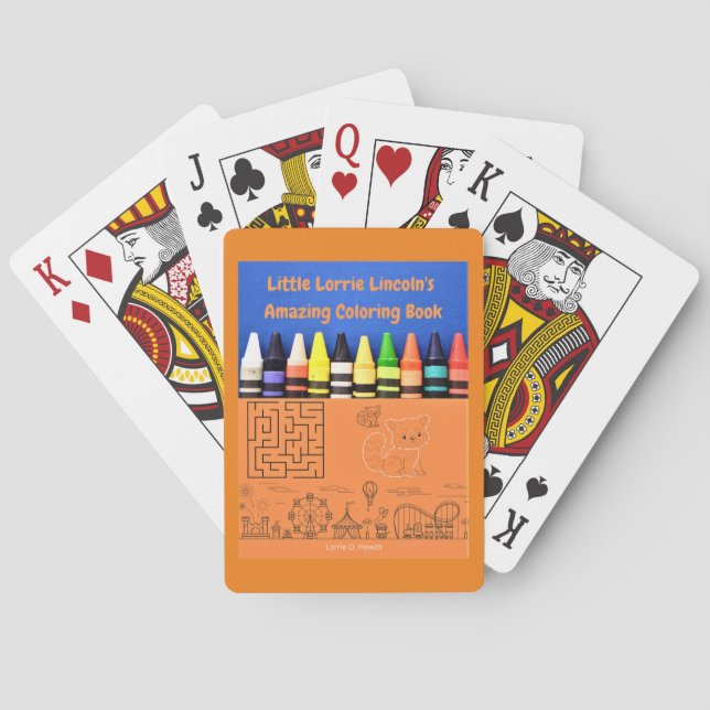 Les cartes de jeu de Little Lorrie Lincoln (dos)