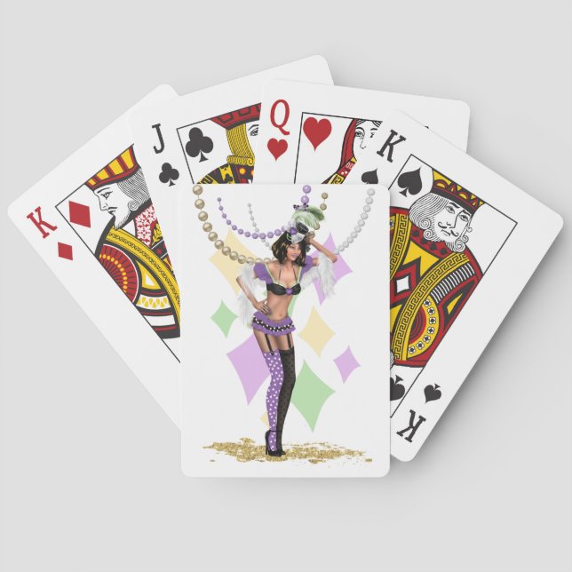 Les Cartes De Jeu De Mardi Gras (dos)