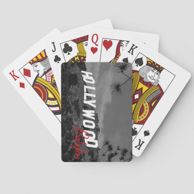 Les cartes de jeu OFFICIELLES de Hollywood (dos)