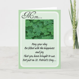 Les Cartes de Saint Patrick pour maman