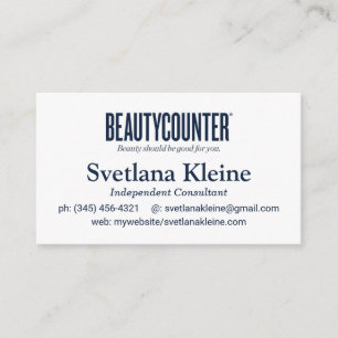 Les Cartes de visite de Beautycompteur, la liste d