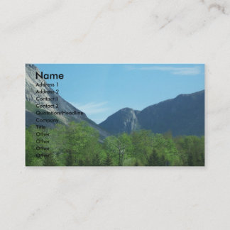 Les cartes de visite de photo de montagnes
