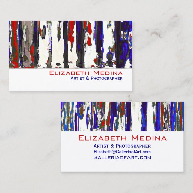 Les cartes de visite patriotiques de ~ (Devant / Derrière)